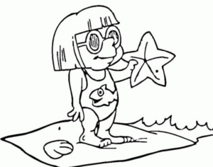Disegno di stella marina da stampare e colorare 6