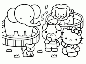 Disegno di Hello Kitty da stampare e colorare 175