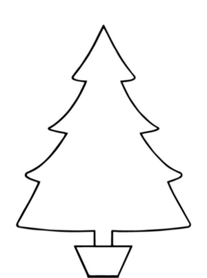 Disegno di albero di Natale da stampare e colorare 86 Disegno di albero di Natale da stampare e colorare 86