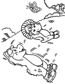 Disegno di Barney il dinosauro da stampare e colorare Disegno di Barney il dinosauro da stampare e colorare