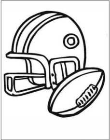 Disegno di football americano da stampare e colorare 10