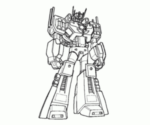 Disegno di Transformers da stampare e colorare 14
