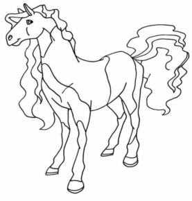 Disegno di cavallo da stampare e colorare 220