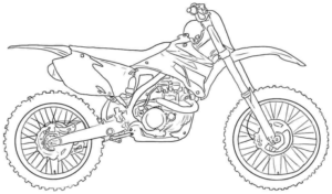 Disegno di moto da stampare e colorare 59
