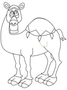 Disegno di dromedario da stampare e colorare 20