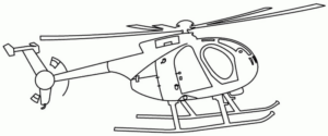 Disegno di elicottero da stampare e colorare 24