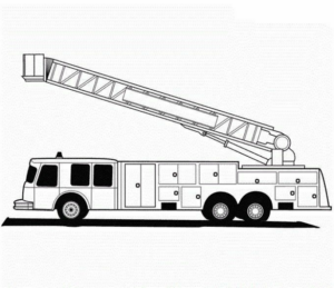 Disegno di camion dei pompieri da stampare e colorare 40