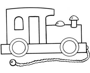 Disegno di treno da stampare e colorare 108