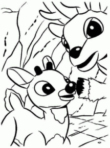 Disegno di cervo da stampare e colorare 3
