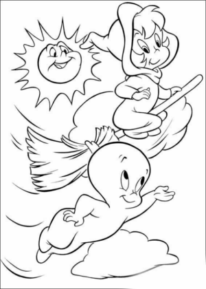 Disegno di Casper da stampare e colorare 43