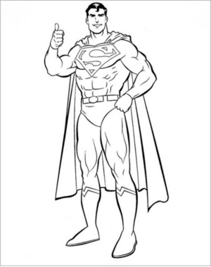 Disegno di Superman da stampare e colorare 38