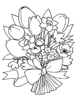 Disegno di fiore da stampare e colorare 278