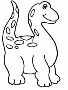 Disegno di Brachiosauro da stampare e colorare 24