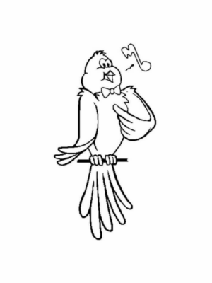 Disegno di uccello da stampare e colorare 49