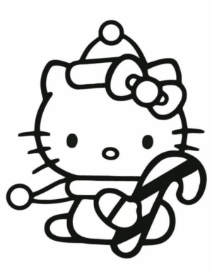 Disegno di Hello Kitty da stampare e colorare 179