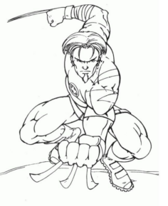 Disegno di Wolverine da stampare e colorare 7