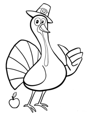 Disegno di tacchino da stampare e colorare 98