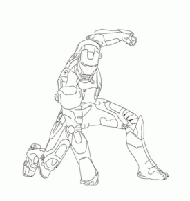 Disegno di Iron Man da stampare e colorare 19