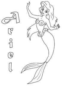 Disegno di La Sirenetta da stampare e colorare 50 Disegno di La Sirenetta da stampare e colorare 50