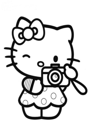 Disegno di Hello Kitty da stampare e colorare 162
