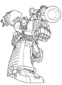 Disegno di Transformers da stampare e colorare 2