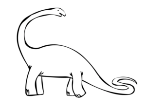 Disegno di Brachiosauro da stampare e colorare 13