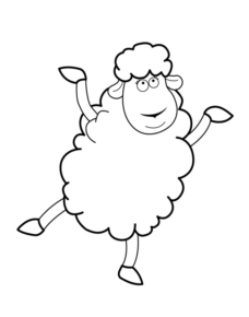 Disegno di pecora da stampare e colorare 46