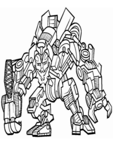 Disegno di Transformers da stampare e colorare 45