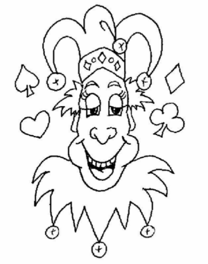 Disegno di clown da stampare e colorare 68