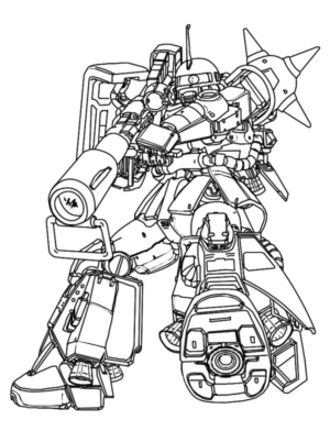 Disegno di Gundam da stampare e colorare 5