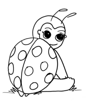 Disegno di coccinella da stampare e colorare 52