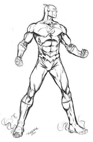 Disegno di Flash da stampare e colorare 6