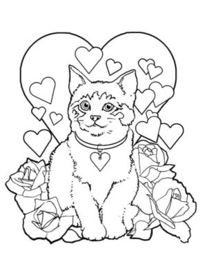 Disegno di San Valentino da stampare e colorare 36