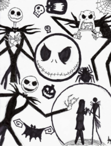Disegno di Nightmare Before Christmas da stampare e colorare 10