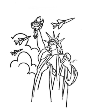 Disegno di monumento famoso da stampare e colorare 6