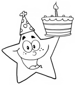 Disegno di compleanno da stampare e colorare 85
