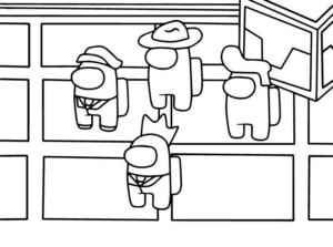 Disegno di Among us da stampare e colorare 8