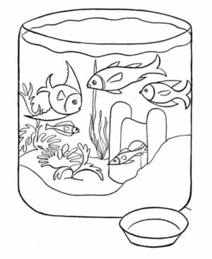 Disegno di pesce da stampare e colorare 249