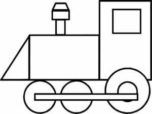 Disegno di treno da stampare e colorare 22