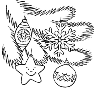 Disegno di palla di Natale da stampare e colorare 43