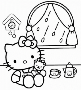 Disegno di Hello Kitty da stampare e colorare 146
