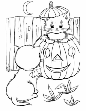 Disegno di bambino ad Halloween da stampare e colorare 26