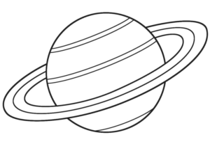 Disegno di pianeta da stampare e colorare 36