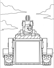 Disegno di Paw Patrol – Cane pompiere da stampare e colorare 8