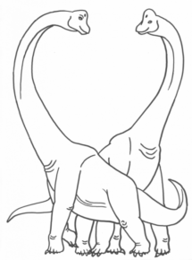 Disegno di Brontosauro da stampare e colorare 24