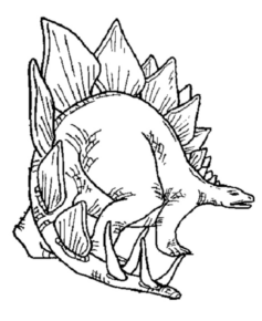 Disegno di Stegosauro da stampare e colorare 21