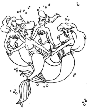 Disegno di La Sirenetta da stampare e colorare 56