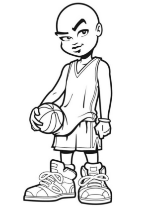Disegno di basket da stampare e colorare 39