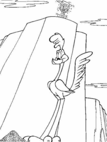 Disegno di Willy il coyote da stampare e colorare 16