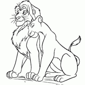Disegno di Re Leone da stampare e colorare 197